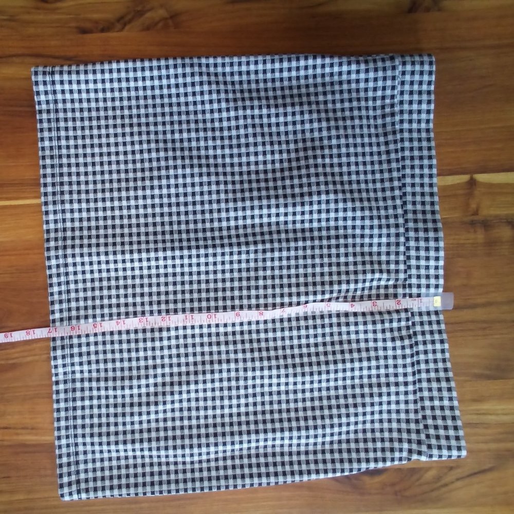 Women's Black and White H&M Checkered Skirt -